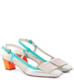 Roger Vivier - Belle Vivier 45 slingback pumps at Mytheresa