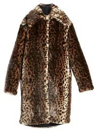 Rokh - Leopard-Print Faux Fur Coat at Saks Fifth Avenue