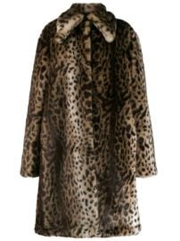 Rokh Leopard faux-fur Coat - Farfetch at Farfetch