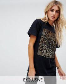 Rokoko oversized t-shirt with tarot foil graphic   ASOS at Asos