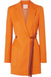 Roksanda - Belted grain de poudre blazer at Net A Porter