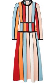 Roksanda - Cutout color-block stretch-knit midi dress at Net A Porter