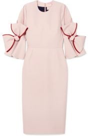 Roksanda   Lavete bow-embellished crepe midi dress at Net A Porter