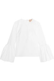 Roksanda   Truffaut cotton-poplin top at Net A Porter