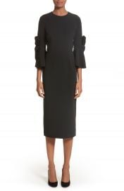 Roksanda Lavete Stretch Crepe Midi Dress at Nordstrom