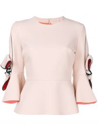 Roksanda flared bow-sleeve blouse at Farfetch