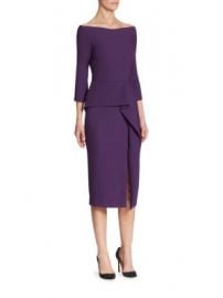 Roland Mouret - Ardingly Peplum Dress at Saks Fifth Avenue