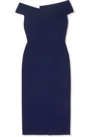 Roland Mouret - Darley off-the-shoulder crepe dress at Net A Porter