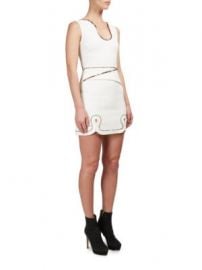 Roland Mouret - Floral-Trim Conrad Mini Dress at Saks Fifth Avenue