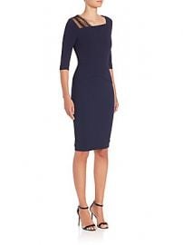 Roland Mouret - Ingram Stretch Viscose  amp  Lace Dress at Saks Fifth Avenue