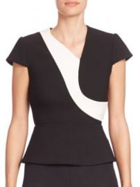 Roland Mouret - Kiff Colorblock Top at Saks Fifth Avenue