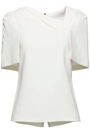 Roland Mouret - Lynn stretch-crpe top at Mytheresa