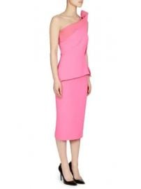 Roland Mouret - Mendes Double Wool One Shoulder Sheath Dress at Saks Fifth Avenue