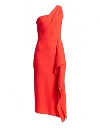 Roland Mouret - Rivoli One-Shoulder Wool Cocktail Dress at Saks Fifth Avenue