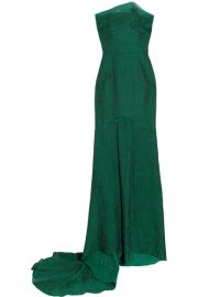 Roland Mouret - Turret strapless cloqu   gown at Net A Porter