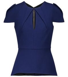 Roland Mouret - Wern wool crpe top at Mytheresa