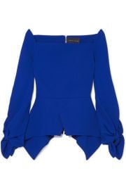 Roland Mouret - Wicklow crepe peplum top at Net A Porter