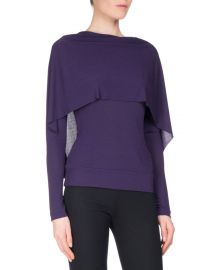 Roland Mouret Bagnet Cowl-Neck Long-Sleeve Top   Neiman Marcus at Neiman Marcus