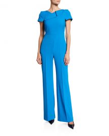 Roland Mouret Pensthorpe Crepe Jumpsuit at Neiman Marcus