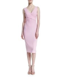 Roland Mouret Sleeveless Crepe Crisscross Sheath Dress at Bergdorf Goodman