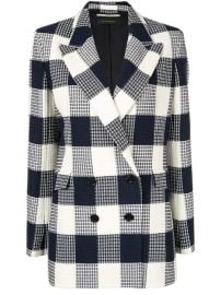 Roland Mouret Waffled Checked Blazer - Farfetch at Farfetch