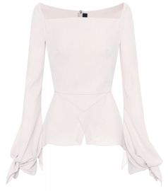 Roland Mouret Wicklow textured top at Mytheresa