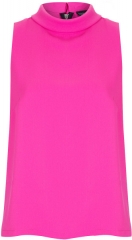 Roll Neck Shell top at Topshop