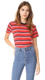 Rolla  039 s Stripey Crew Tee at Shopbop