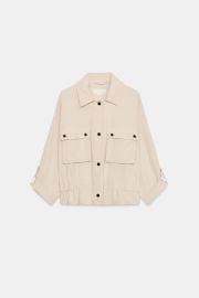 Rolled Sleeve Safari Jacket at Zara