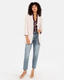 Rolled sleeve blazer at Express