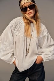 Romantic Honeycomb Smocked Shirt at Zara