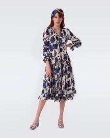 Rome Tiered Clip Dots Dress in Fantasia Floral at Diane von Furstenberg