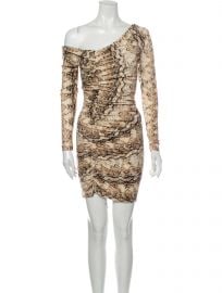 Ronny Kobo Animal Print Mini Dress at The Real Real