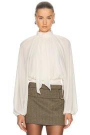 Ronny Kobo Anouk Blouse in Ivory FWRD at FWRD