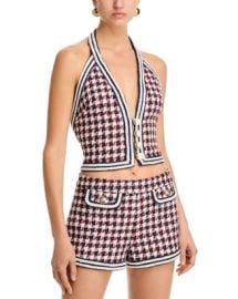 Ronny Kobo Augustina Tweed Halter Top Bloomingdales at Bloomingdales