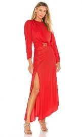 Ronny Kobo Carmen Dress in Flame from Revolve com at Revolve