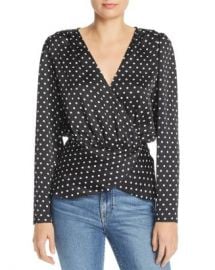 Ronny Kobo Crosella Wrap Blouse Women - Bloomingdale s at Bloomingdales