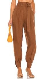 Ronny Kobo Dakota Pant in Driftwood at Revolve