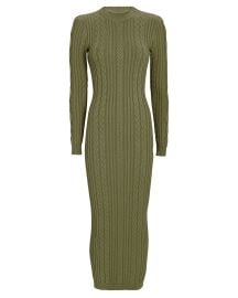 Ronny Kobo Eire Open Back Cable Knit Dress at Intermix