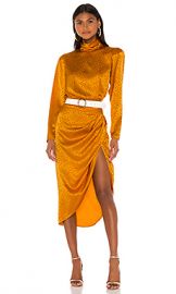 Ronny Kobo Kaira Dress in Marigold from Revolve com at Revolve