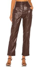 Ronny Kobo Katie Pants in Deep Mahogany at Revolve