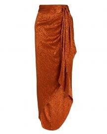 Ronny Kobo Kit Tiger Jacquard Sarong Skirt at Intermix