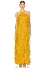 Ronny Kobo Liora Dress In Goldenrod at Revolve