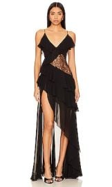 Ronny Kobo Luke Dress In Jet Black at Revolve