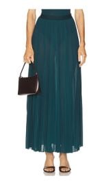 Ronny Kobo Mist Skirt In Deep Teal at Revolve