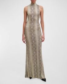 Ronny Kobo Morrell Crystal Jersey Sleeveless Maxi Dress at Neiman Marcus