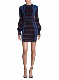 Ronny Kobo Multi-Stripe Bodycon Dress at Saks Off 5th