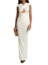 Ronny Kobo Nasha Twist Front Cut Out Maxi Dress at Saks Fifth Avenue