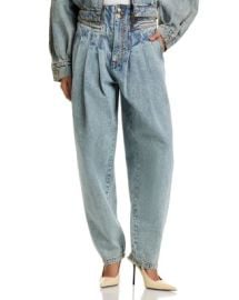 Ronny Kobo ODK High Rise Straight Jeans in Light Wash Bloomingdales at Bloomingdales