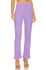 Ronny Kobo Obelia Knit Pant in Lavender at Revolve